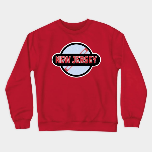 New Jersey Devils Hockey Crewneck Sweatshirt by Fourteen21 Designs